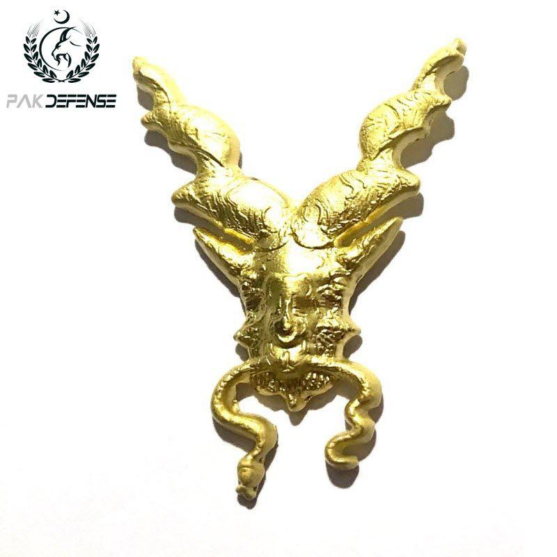 Markhor Logo - Markhor 3D Lapel Pin Gold | PAKDEFENSE