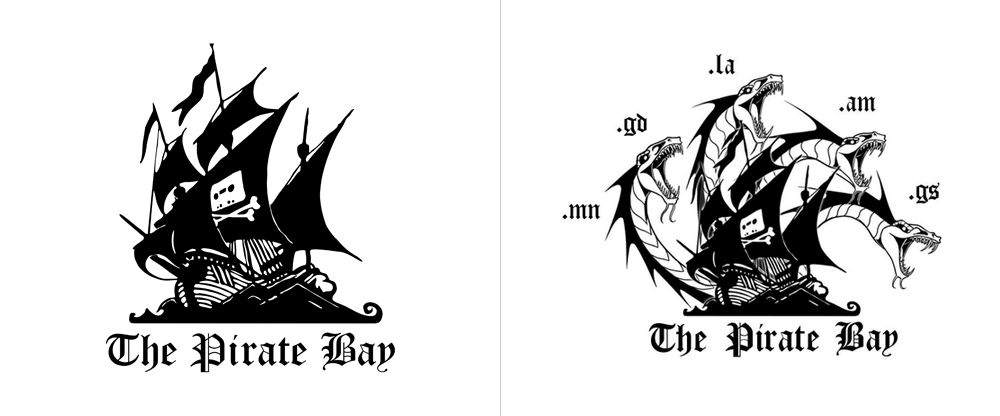 Piratebay Logo - Brand New: The Pirate Bay to Authorities: F-U