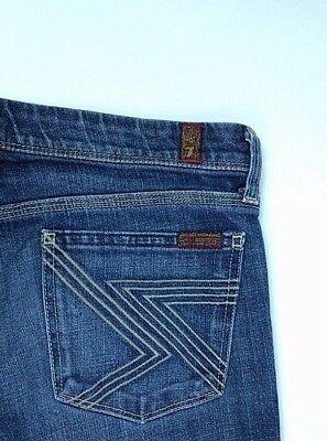 7Fam Logo - FOR ALL Mankind Jeans Flynt Size 29 Dark Wash Logo 7FAMK Seven