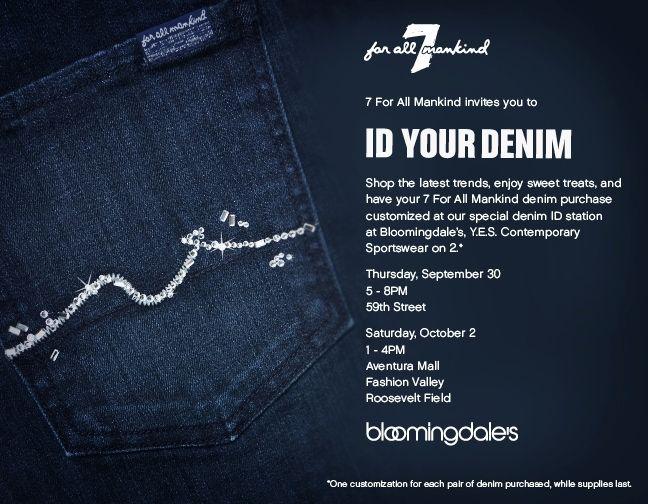 7Fam Logo - FAM & Bloomingdale's: ID Your Denim