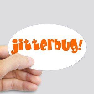 Jitterbug Logo - Jitterbug Stickers - CafePress