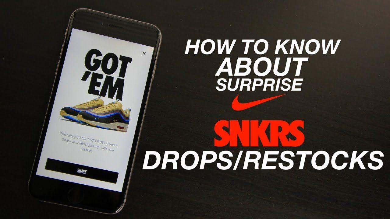 Snkrs Logo - HOW TO KNOW ABOUT SURPRISE SNKRS DROPS/RESTOCKS (BEST METHOD TO COP ...