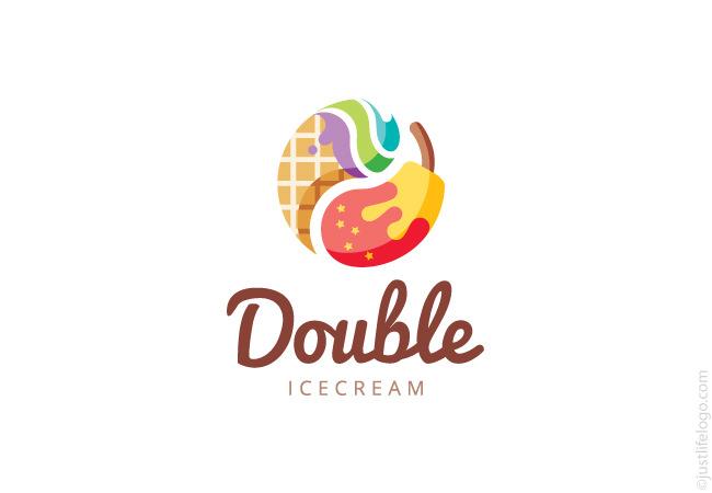 Double Logo - Double Ice Cream Logo | Great Logos For Sale