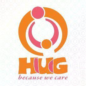 Hug Logo - Hug logo Two people (adult and a child) hugging. #logo #hug #design ...