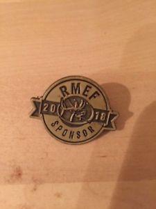 RMEF Logo - Rocky Mountain Elk Foundation RMEF 2018 sponsor hat lapel pin