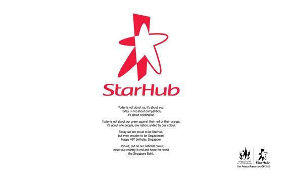 StarHub Logo - StarHub Goes Red To Celebrate National Day | DDB Asia | Singapore