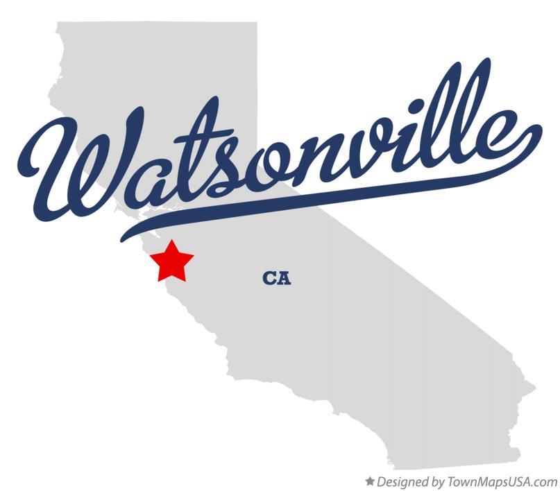Watsonville Logo - Map of Watsonville, CA, California