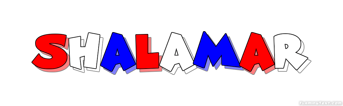 Shalamar Logo - United States of America Logo. Free Logo Design Tool from Flaming Text