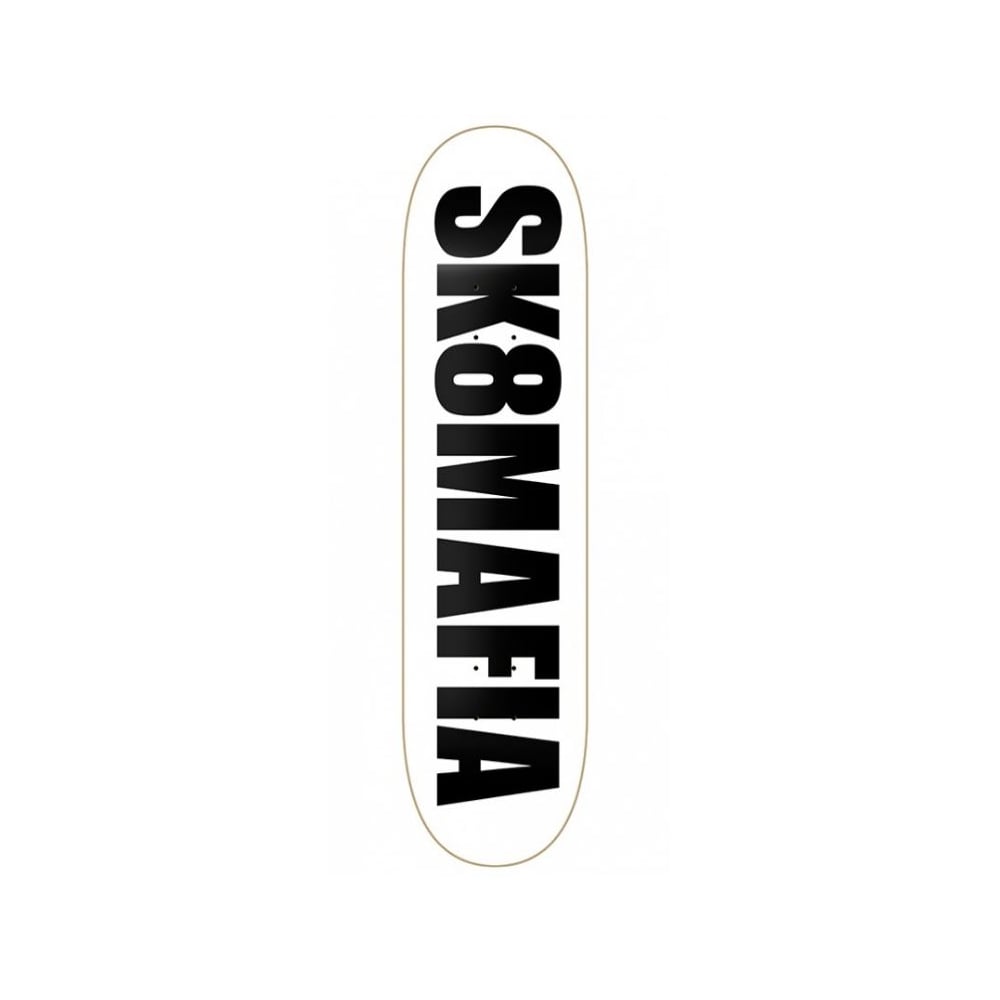 SK8 Logo - SK8 Mafia Deck: OG Logo White 8.0 | Buy Online | Fillow Skate Shop