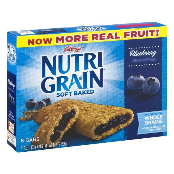 Nutri-Grain Logo - Kelloggs Nutri Grain Blueberry Cereal Bars 10.4OZ | Angelo Caputo's ...