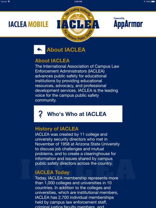 IACLEA Logo - IACLEA Mobile on the App Store