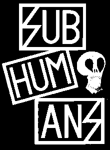 Subhumans Logo - SUBHUMANS LOGO back patch – pukenvomitrecords.com