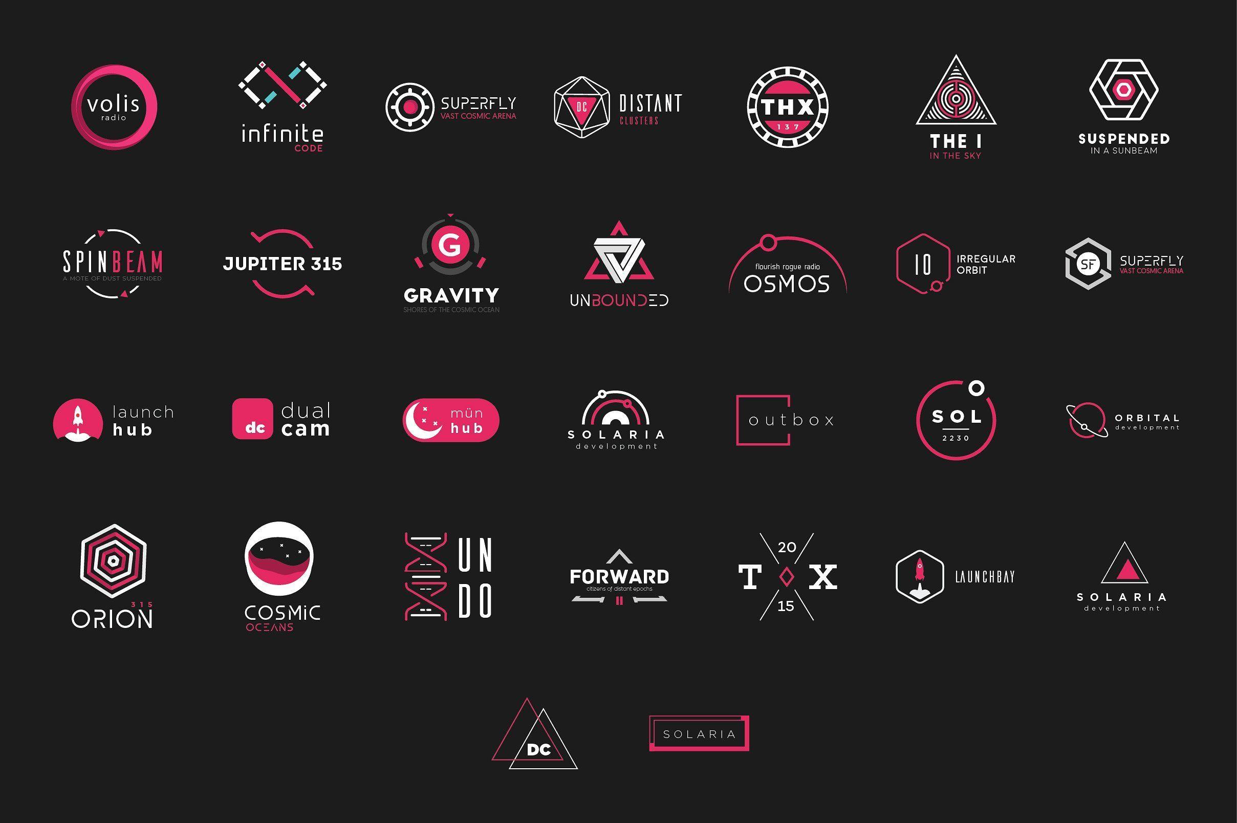 Futeristic Logo - Futuristic logo bundle by fortyfive on @creativemarket | Logo ...