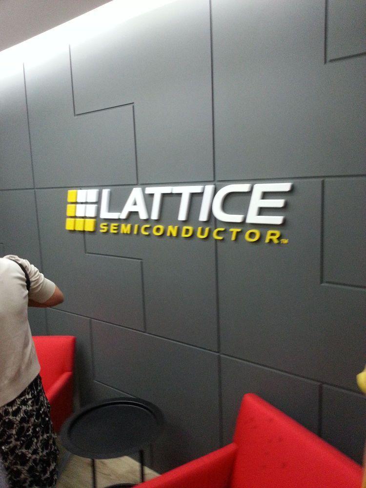 Lattice Logo - Lattice Logo at Plaza B Build. Semiconductor Office