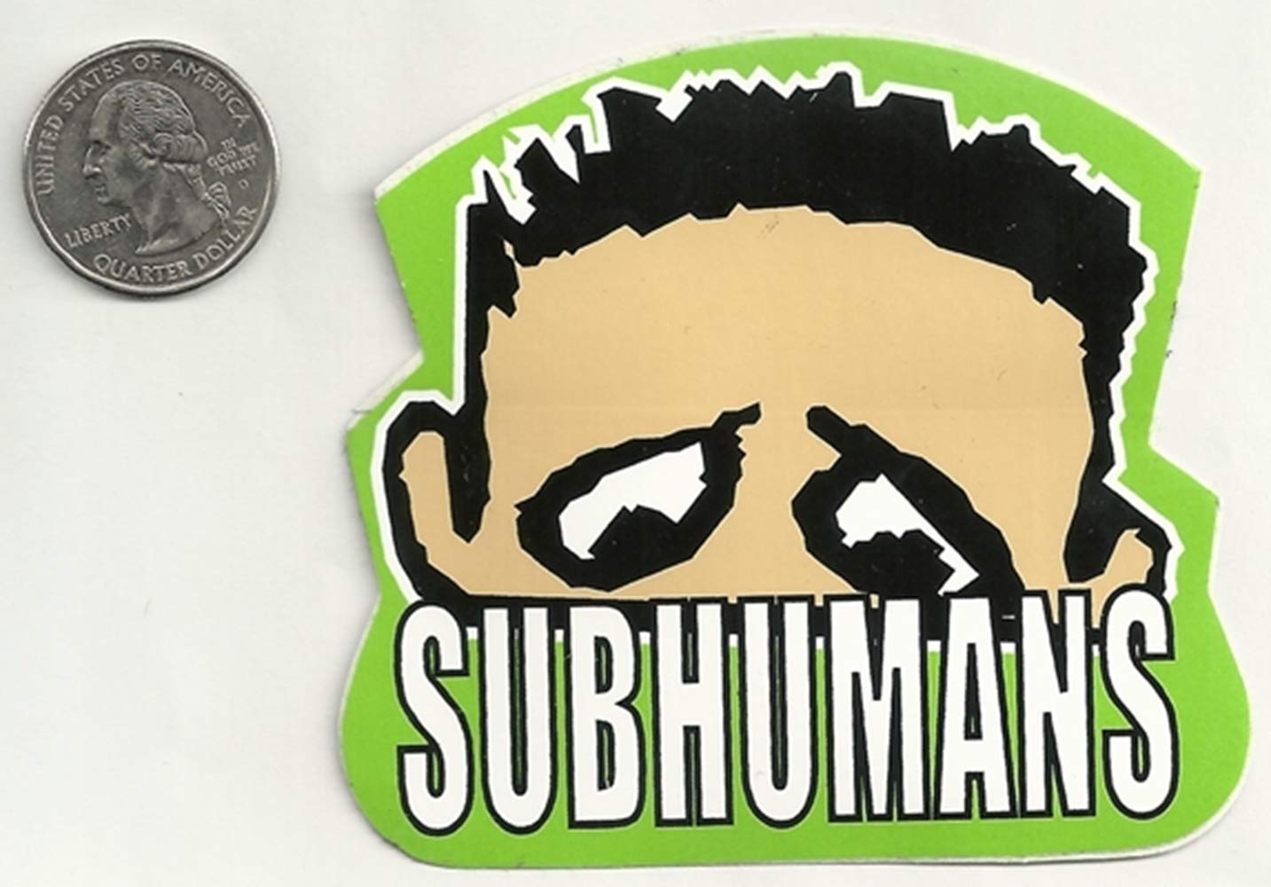 Subhumans Logo - Gear Tatz Subhumans Logo With Head Sticker Decal: Automotive