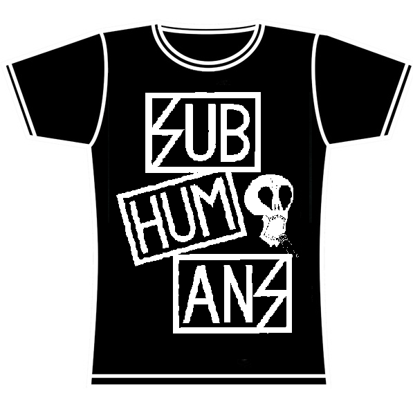 Subhumans Logo - SUBHUMANS LOGO GIRLS TSHIRT – pukenvomitrecords.com