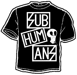 Subhumans Logo - SUBHUMANS LOGO shirt – pukenvomitrecords.com