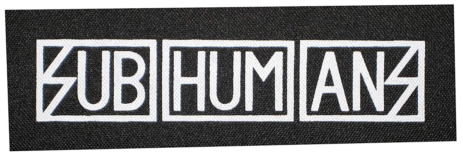 Subhumans Logo - Amazon.com: Subhumans Patch - Amebix Anarcho Antisect Aus-Rotten ...