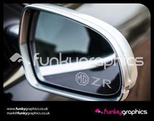 ZR Logo - MG ZR LOGO MIRROR DECALS STICKERS GRAPHICS DECALS x3