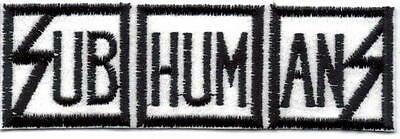 Subhumans Logo - SUBHUMANS LOGO EMBROIDERED Patch ! - $4.99 | PicClick