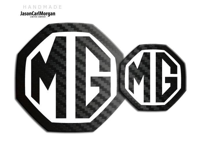 ZR Logo - MG ZR 04-05 Year Front Rear Logo Badge Inserts 59mm 95mm Black ...