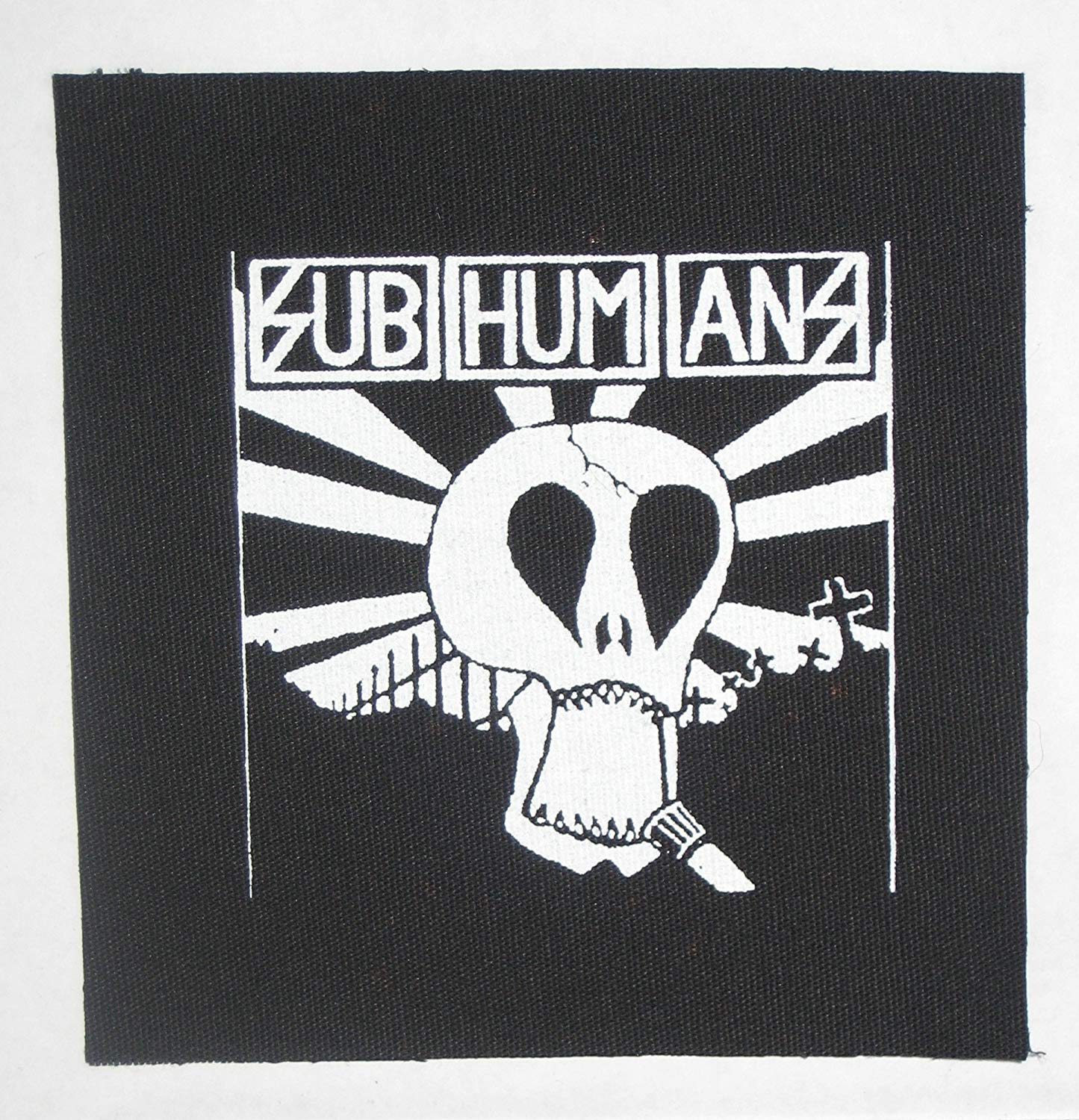 Subhumans Logo - Amazon.com: Subhumans Patch - Amebix Anarcho Antisect Aus-Rotten ...