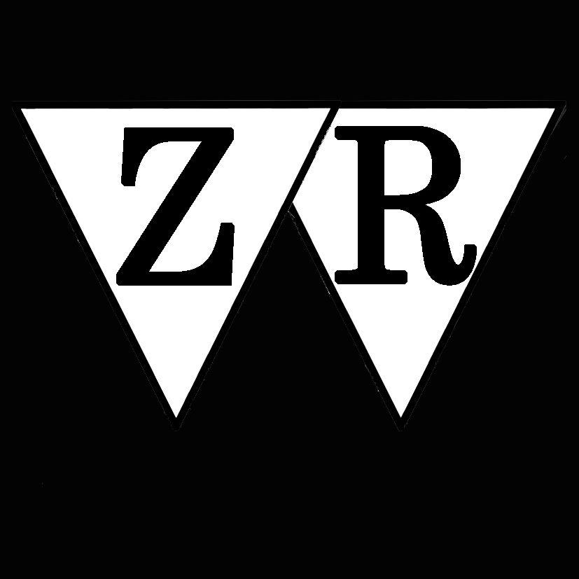 ZR Logo - ZR logo b&w black background - Zebra Rose