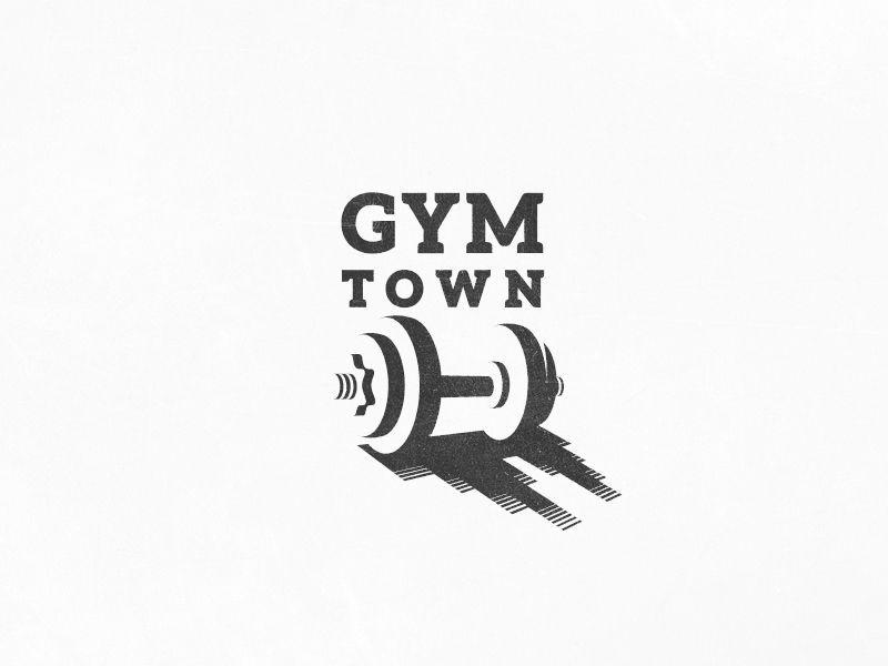 Gym Logo - Gym Town. Broad Ripple Fitness Logo. Logo design, Logos, Logo