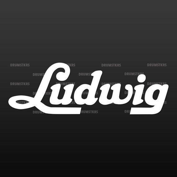 Ludwig Logo - Ludwig script 6.5 drums logo replacement for Bass Drum