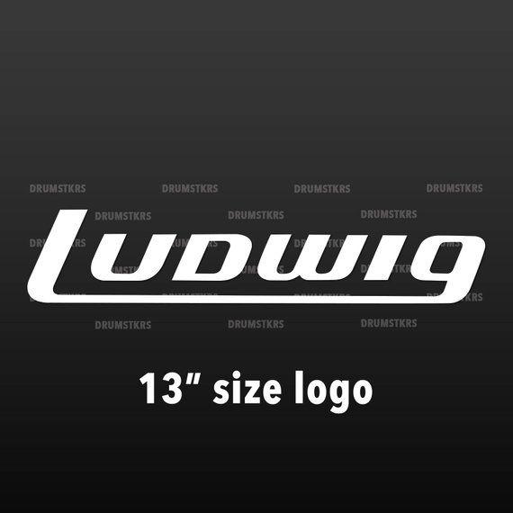 Ludwig Logo - Ludwig Modern 13 drums logo replacement for Bass Drum | Etsy
