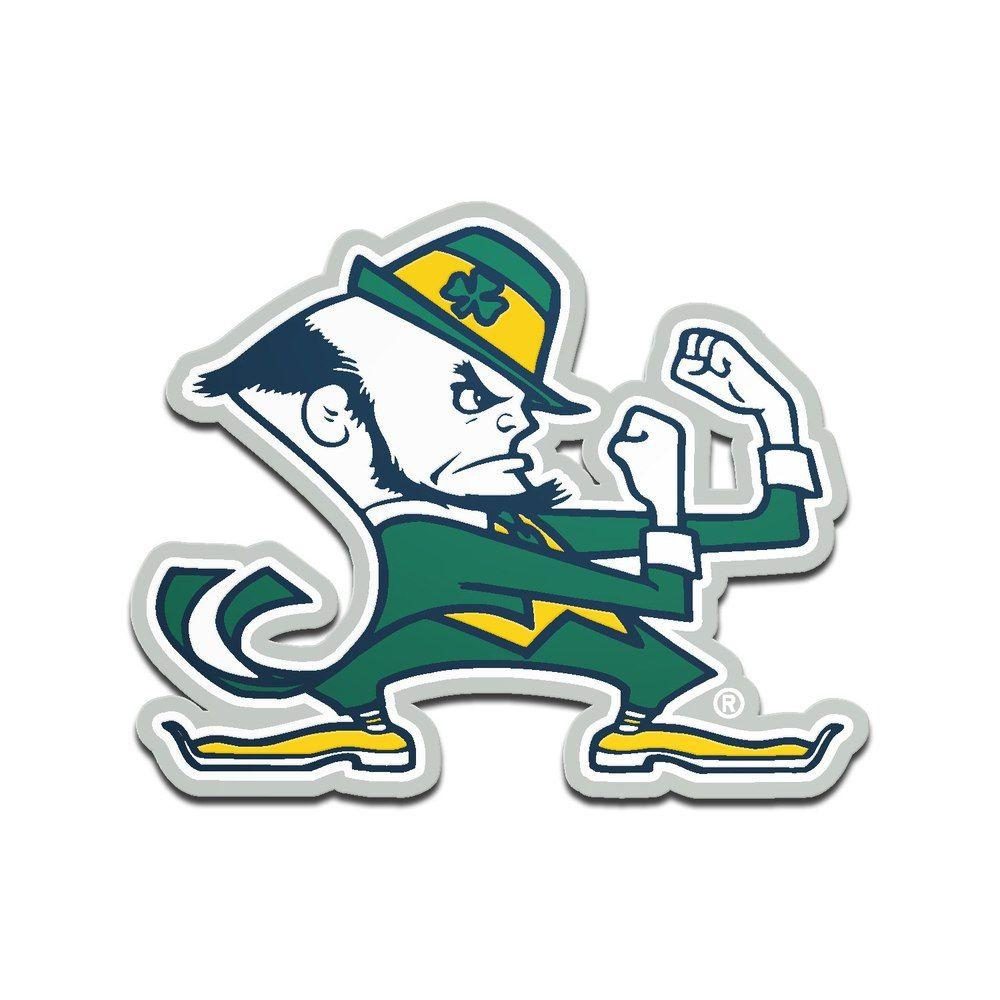 Dame Logo - Notre Dame Fighting Irish Metallic Freeform Logo Auto Emblem | Notre ...