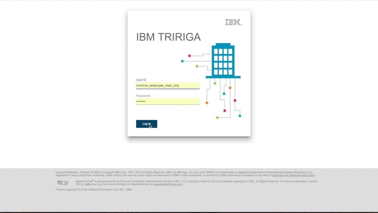 TRIRIGA Logo - IBM TRIRIGA UX Framework.5.3 Authentication Check
