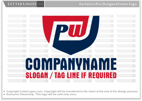 PW Logo - LetterLogos.com - Letter PW Logo ( p-logo-10 )