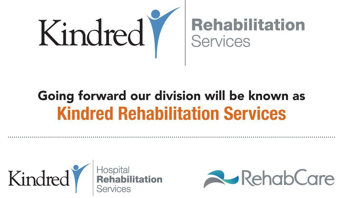 RehabCare Logo - Kindred Rehabilitation Services Is Now the Rehabilitation Division ...