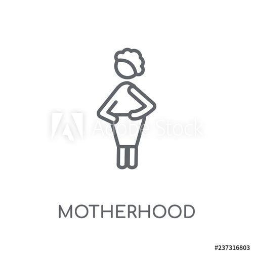 Motherhood Logo - Motherhood linear icon. Modern outline Motherhood logo concept on ...