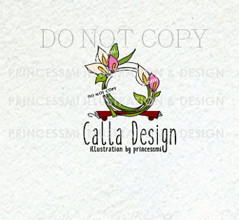 Callilly Logo - 1150-5 Calla Lily logo, floral logo, calla logo, boutique logo ...