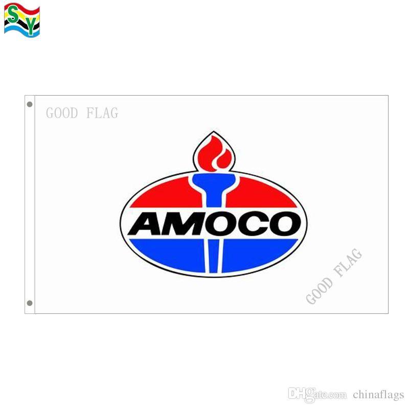 Amoco Logo - GoodFlag Amoco Flags Banner 3X5 FT 90*150CM Polyster Outdoor