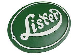 Lister Logo - Lister Engine Logo - Cast Iron Sign Plaque 654329564158 | eBay