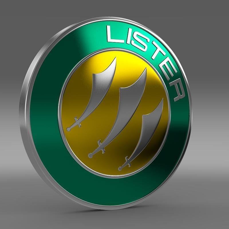 Lister Logo - Lister Logo 3D Model in Parts of auto 3DExport