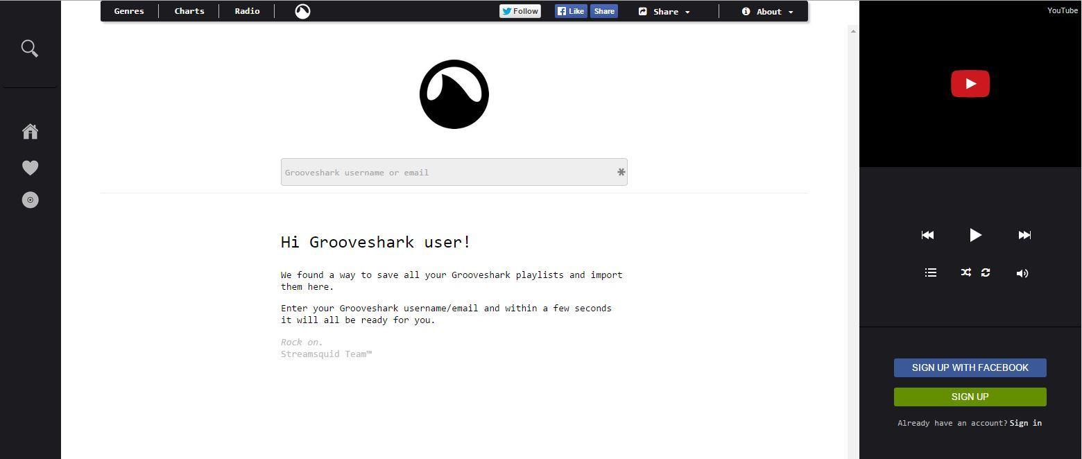 Grooveshark Logo - StreamSquid says it's a legitimate spiritual successor to