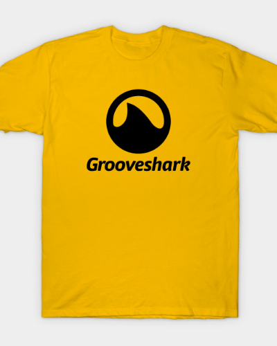 Grooveshark Logo - Black Grooveshark Logo with Text T-Shirt - TeeHunter.com