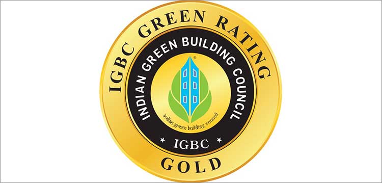 Gold-Rated Logo - K Raheja Corp's Mindspace at Madhapur gets Gold Rating by IGBC