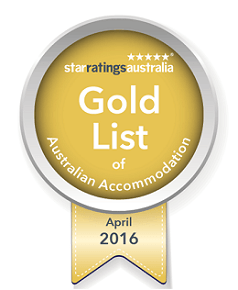 Gold-Rated Logo - star ratings Gold list logo | Edge of the Forest – Motel Margaret River