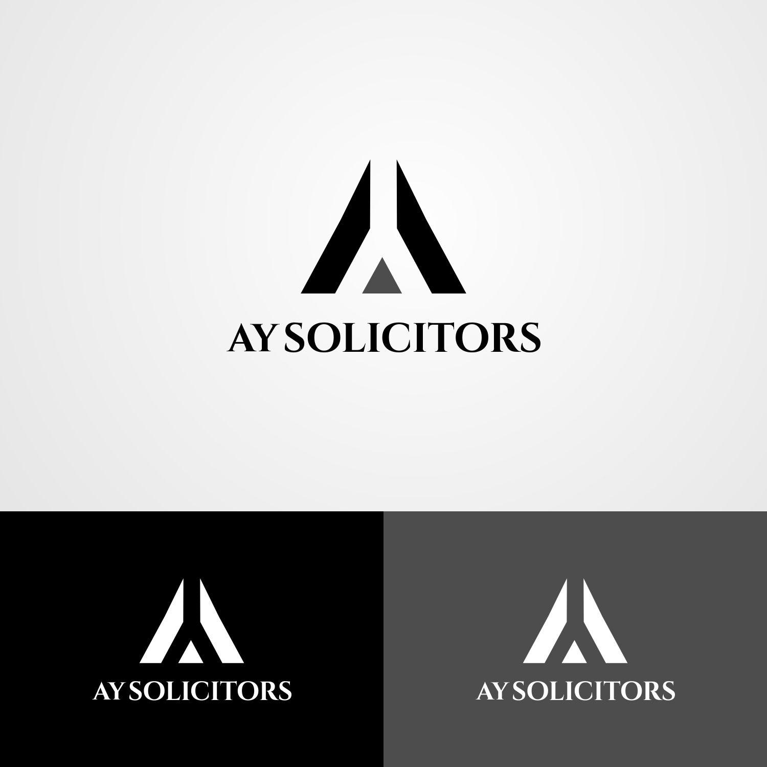 Ay Logo - Serious, Professional, Law Firm Logo Design for AY