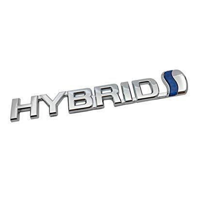 Hybrid Logo - Amazon.com: TK-KLZ 3D Metal HYBRID Logo Car Side Fender Rear Trunk ...