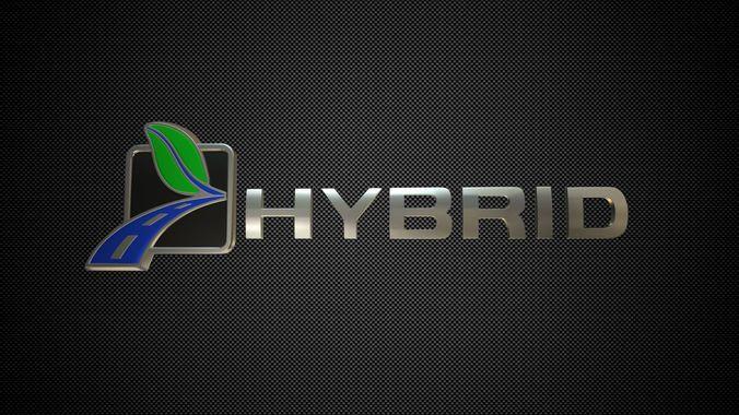 Hybrid Logo - hybrid logo 3 3D | CGTrader