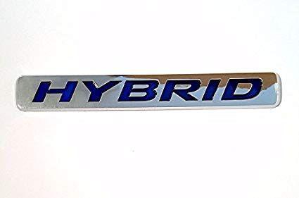 Hybrid Logo - Amazon.com: HYBRID (SMALL) Chrome Emblem Badge Logo Decal Sticker ...
