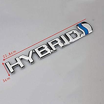 Hybrid Logo - Amazon.com: New Hybrid chrome emblem logo badge Sticker decal For ...