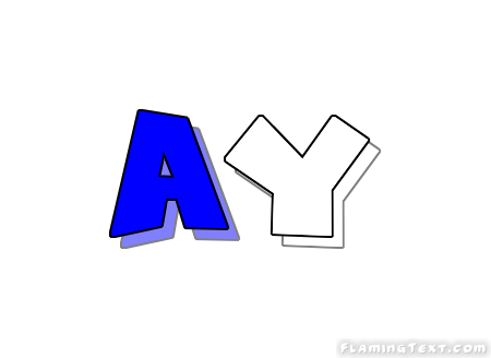 Ay Logo - France Logo | Free Logo Design Tool from Flaming Text