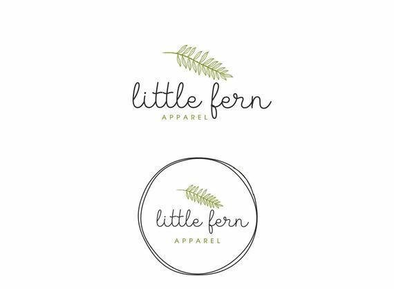 Fern Logo - Fern Logo Minimal Logo Branch Logo Leaf logo Logo branch | Etsy